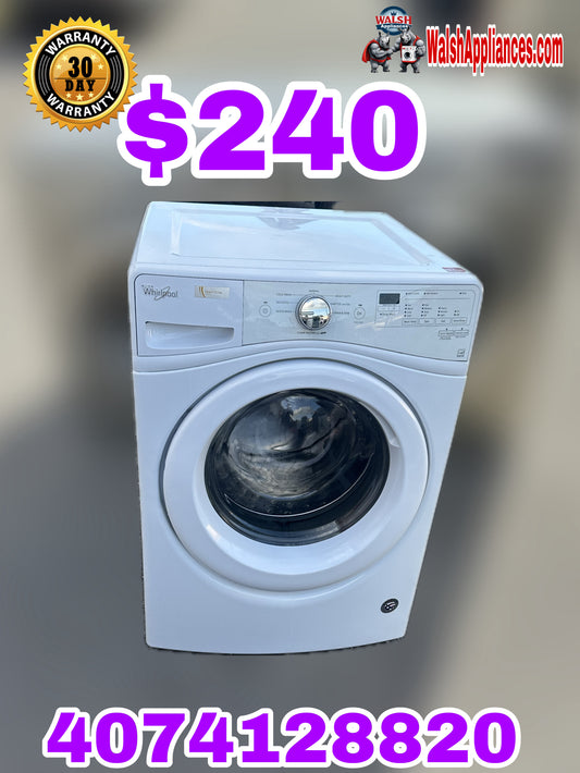 Whirlpool Washer - White - 27 Inch Front Load Washer with Steam Technology