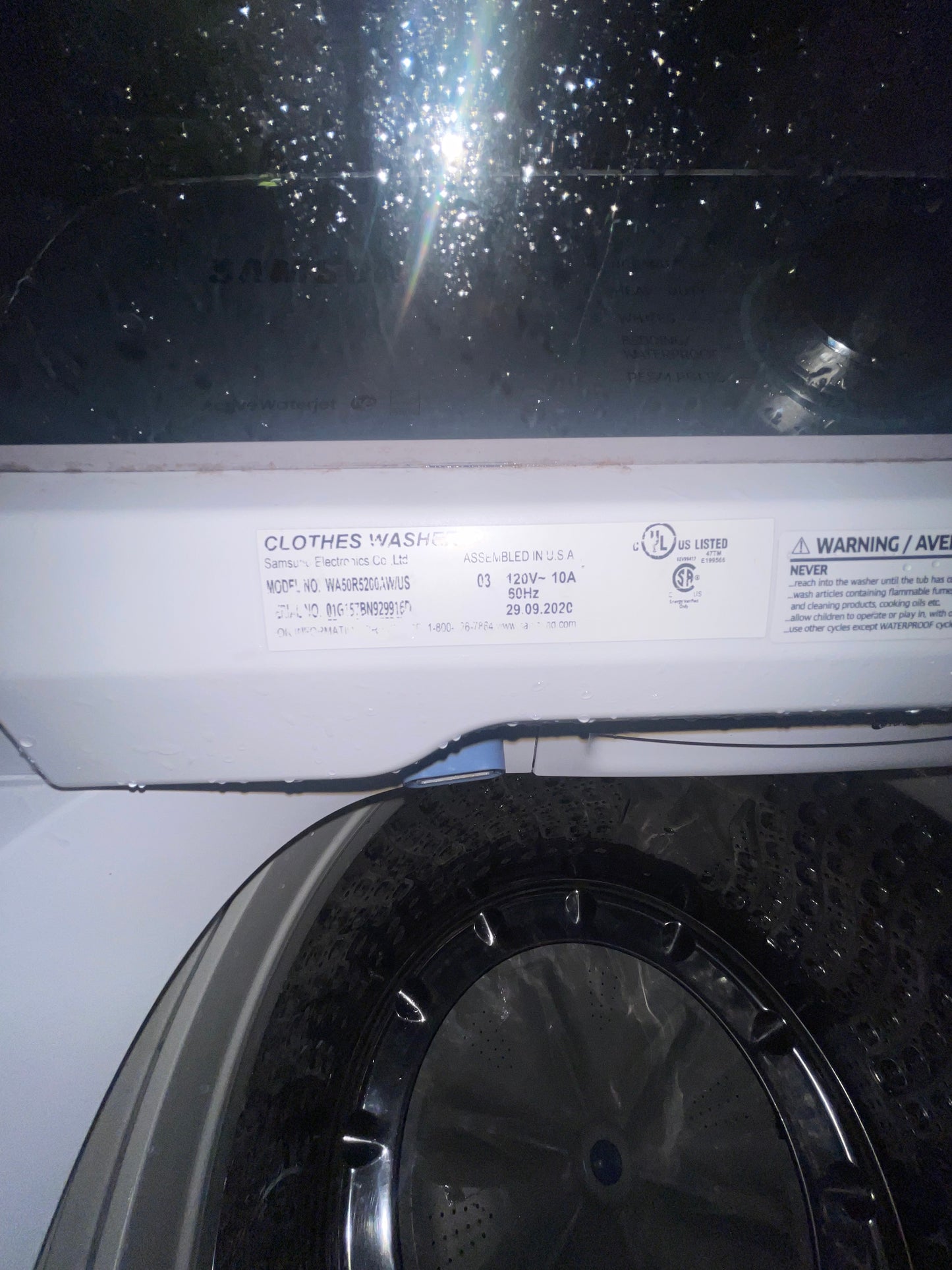🧺 Samsung WA50R5200AW/US Top-Load Washer