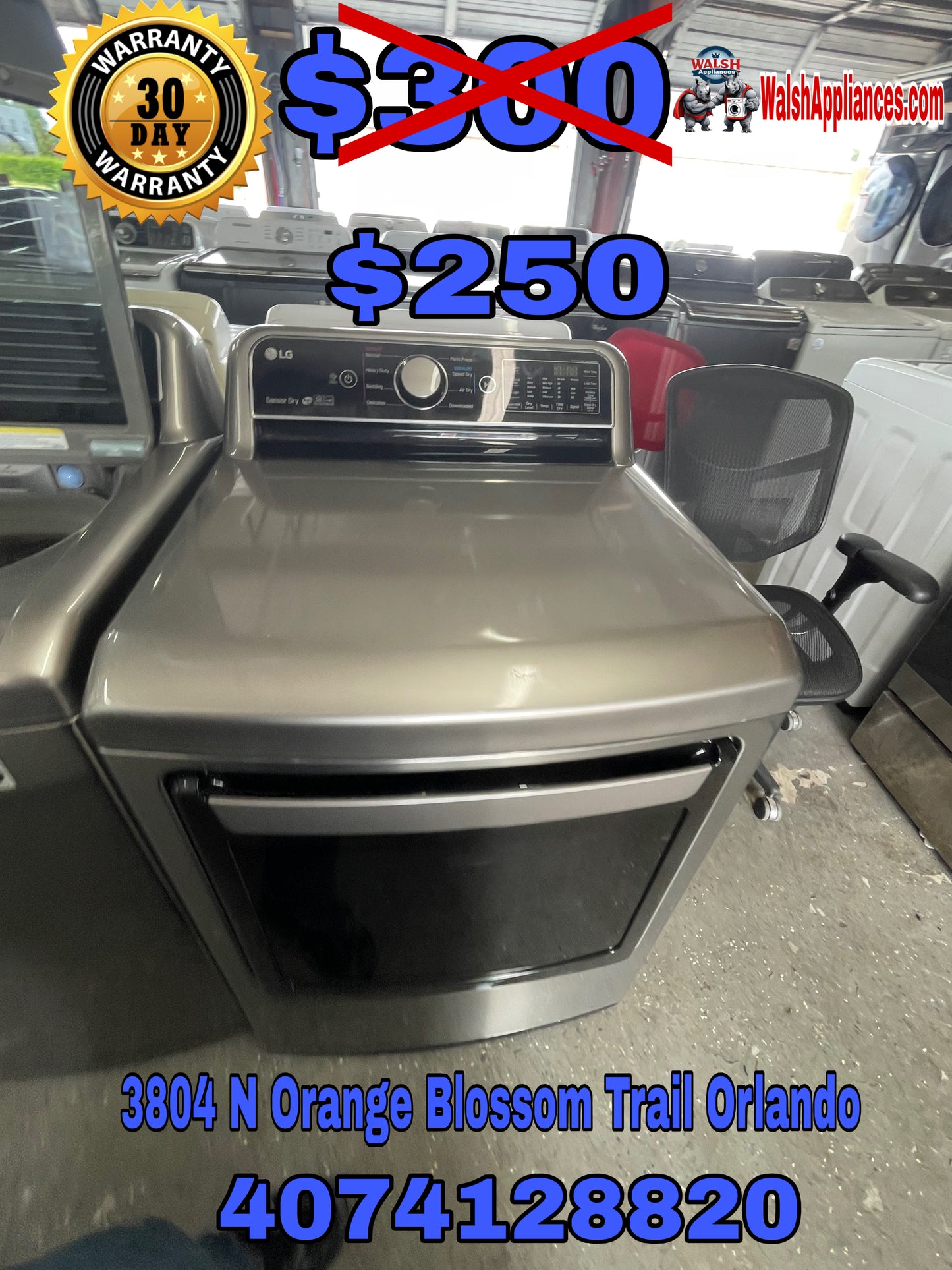 LG DLE7300VE Electric Dryer (Graphite Steel)