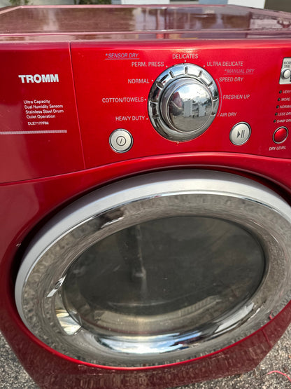 LG DLE7177RM Electric Dryer (Cherry Red)