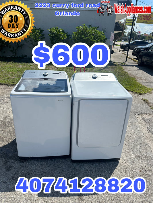 Samsung Washer And Electric Dryer Set