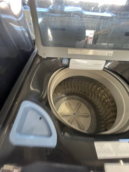 Samsung Active WaterJet High Efficiency Impeller Large ( 4.7-cu ft ) Top-Load Washer ( Brushed Black )