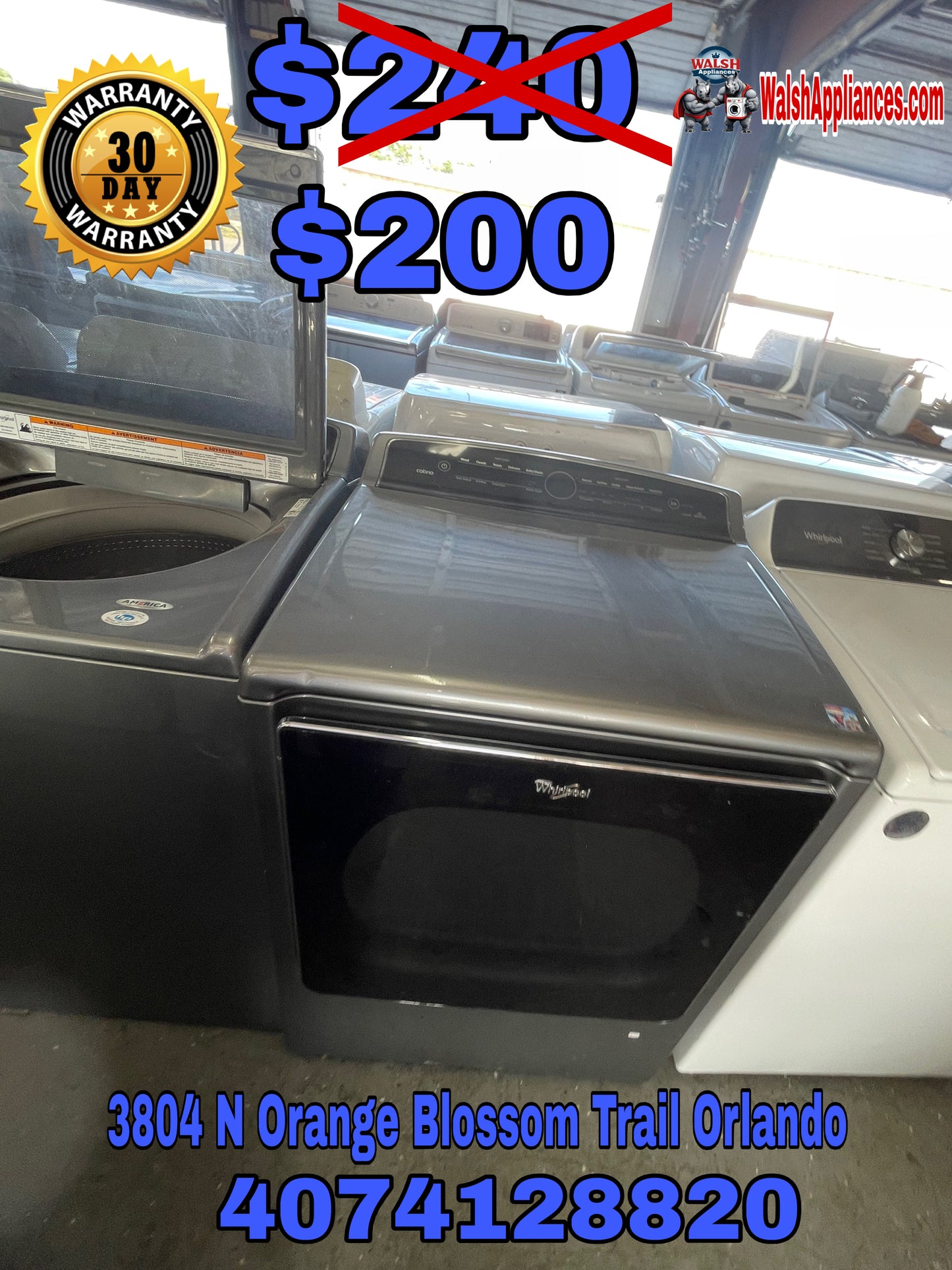 Whirlpool 8.8 cu.ft Top Load HE Electric Dryer with Intuitive Touch Controls, Steam Refresh