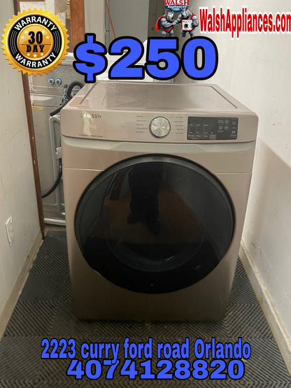 ✨ Samsung DVE45R6100C 7.5 cu ft Electric Dryer (Champagne)