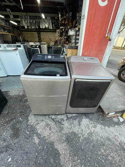 Samsung Champagne Washer and ElectricDryer