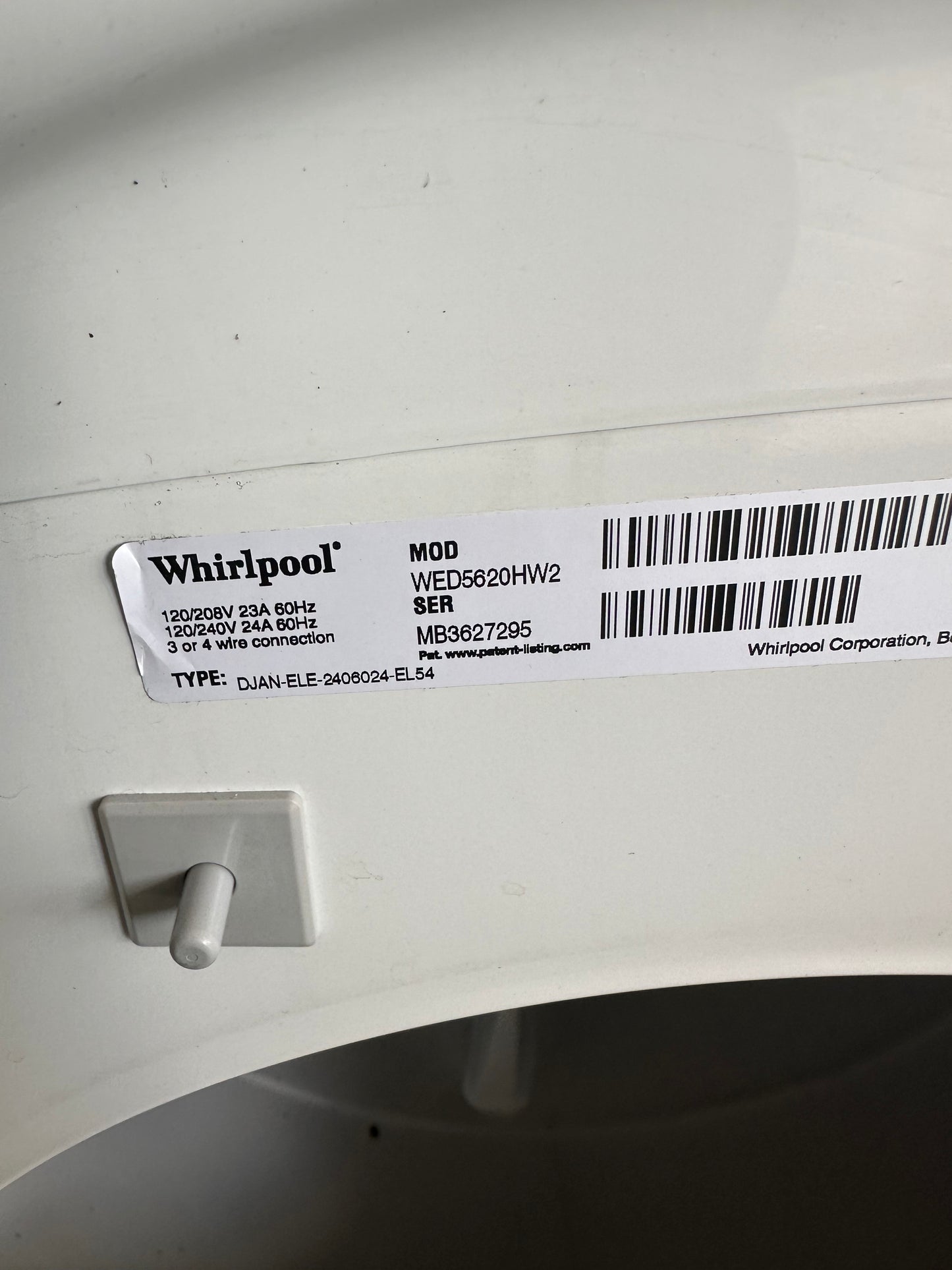 Whirlpool 7.4 cu. ft. Front Load Electric Dryer with Intuitive Touch Controls