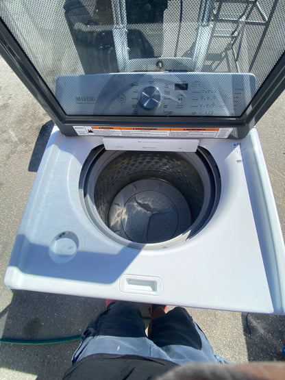 Maytag Washer - White - 28 Inch Top Load Washer with PowerWash Cycle