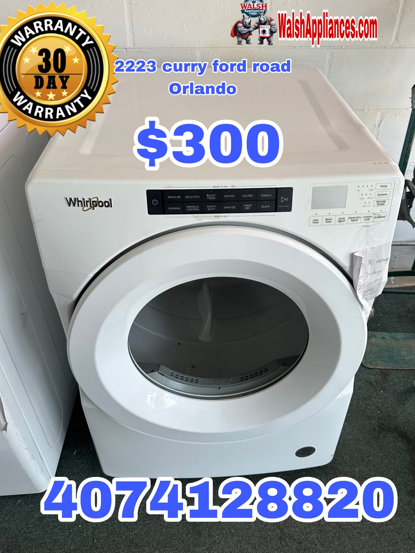 Whirlpool 7.4 cu. ft. Front Load Electric Dryer with Intuitive Touch Controls