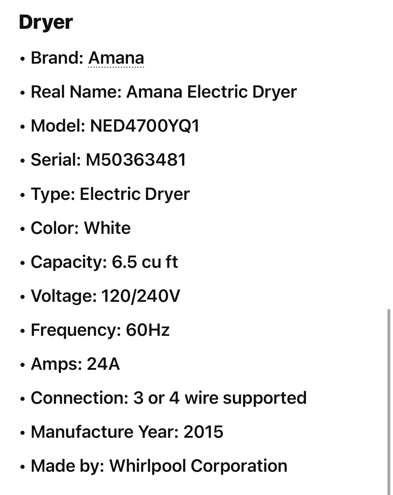 Kenmore Washer And Amana Electric Dryer Set