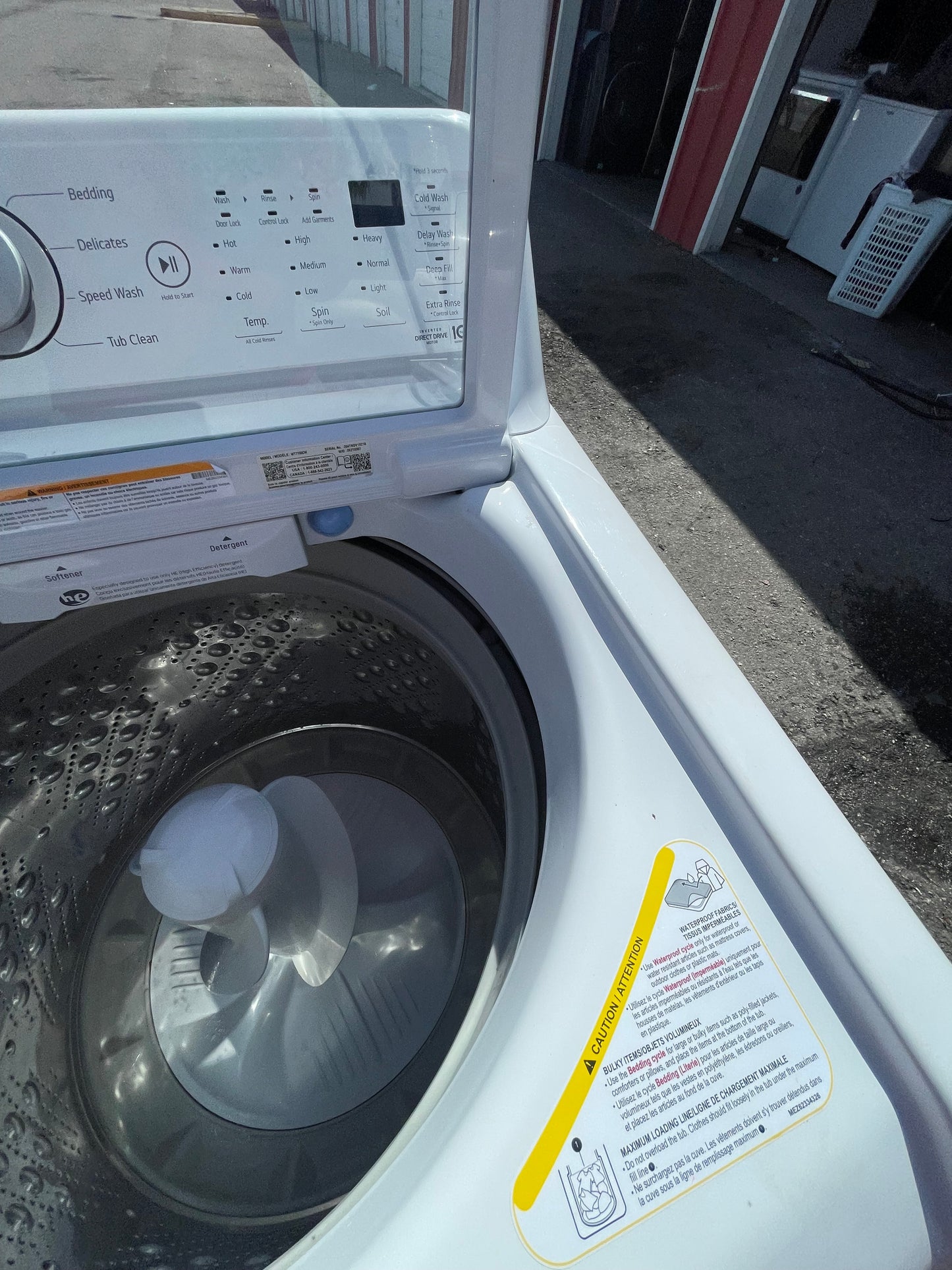🔥 LG WT7155CW Top-Load Washer