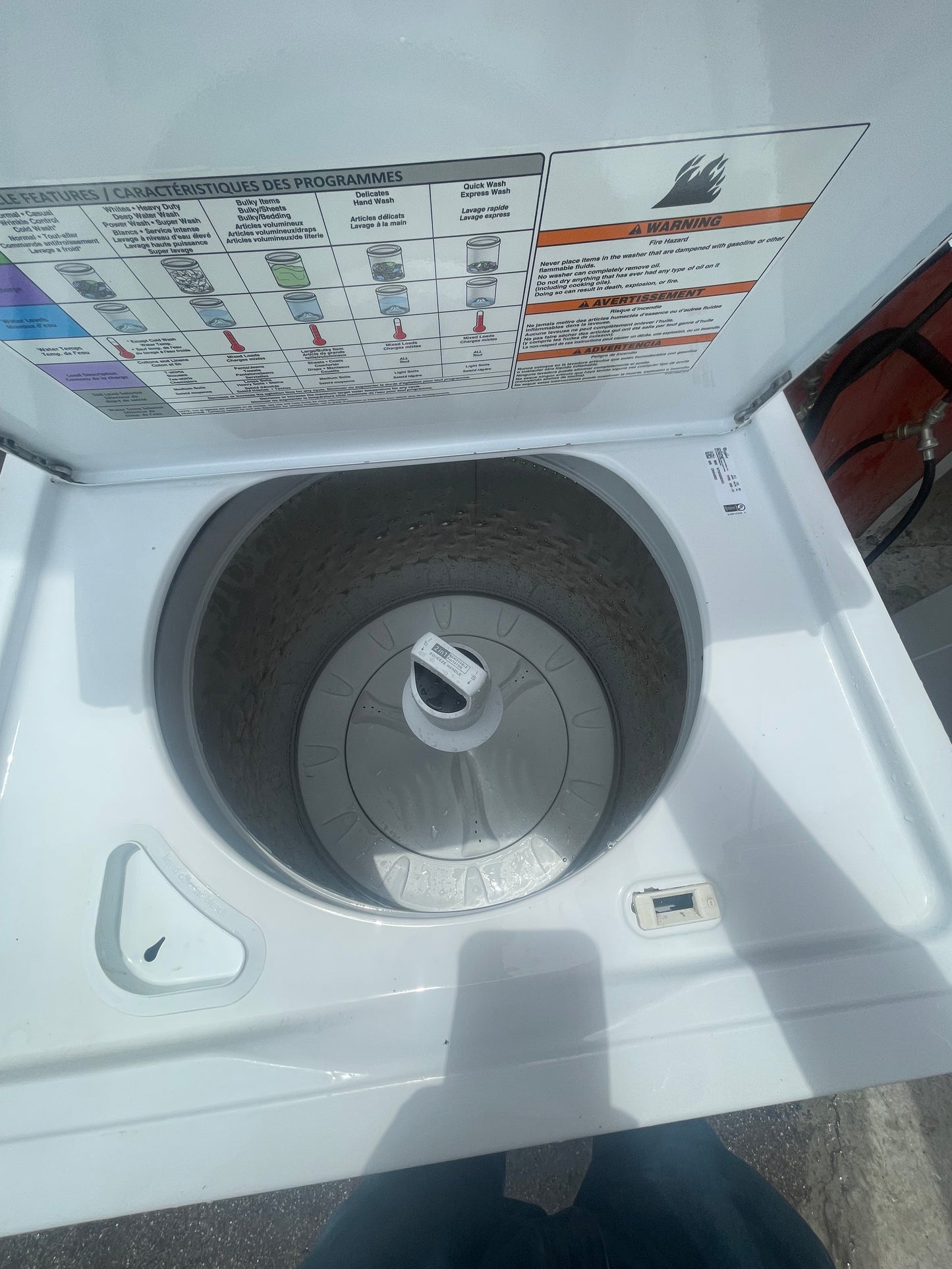Whirlpool Washer 2in1 Removable Agitator