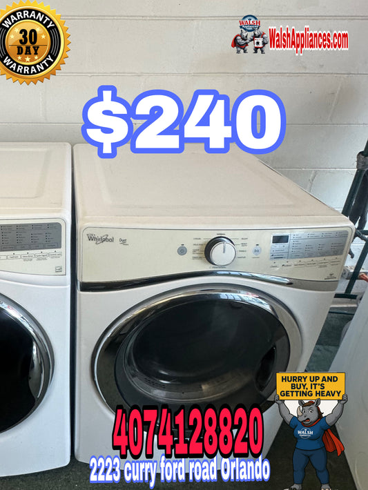 Whirlpool Duet® 7.4 cu. ft. Front-Load Electric Steam Dryer
