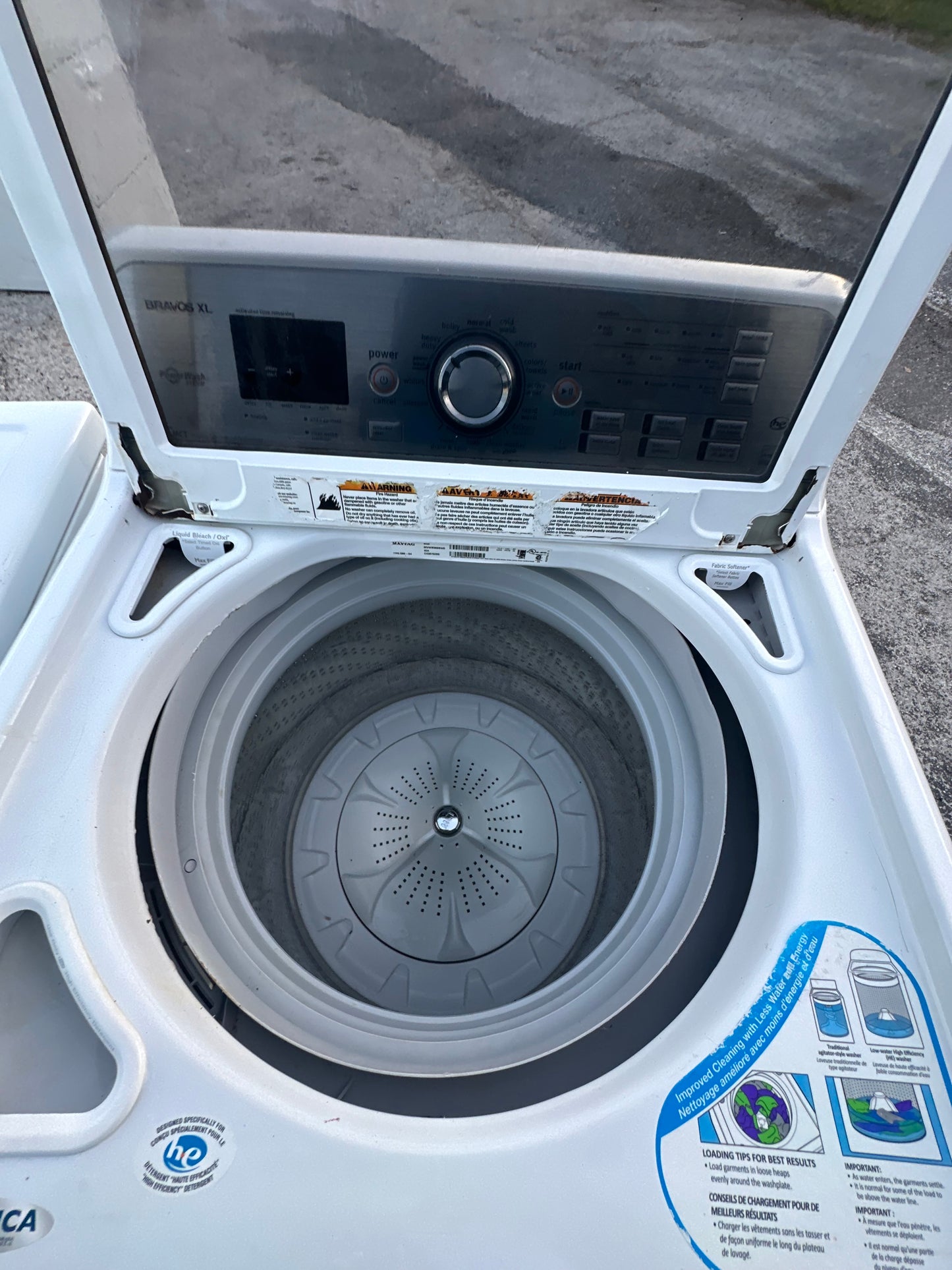Maytag Bravos XL Top Load Washer – Model MVWB980BW0 (4.3 cu. ft.)