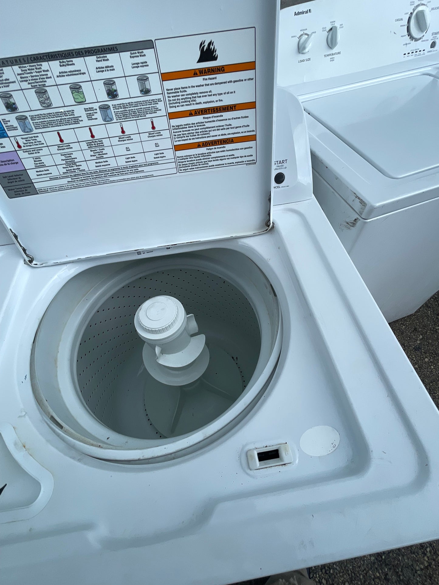 Amana 3.5 CU. FT. TOP-LOAD WASHER WITH DUAL ACTION AGITATOR