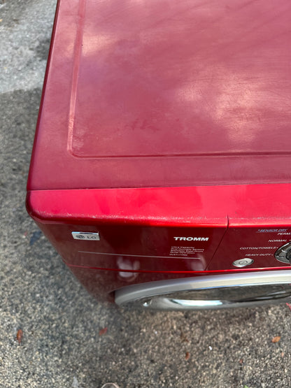 LG DLE7177RM Electric Dryer (Cherry Red)