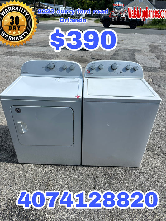 Whirlpool Washer And Electric Dryer Set