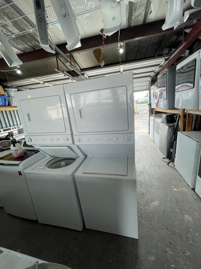 GE® 27" Unitized Spacemaker® Washer and Electric Dryer