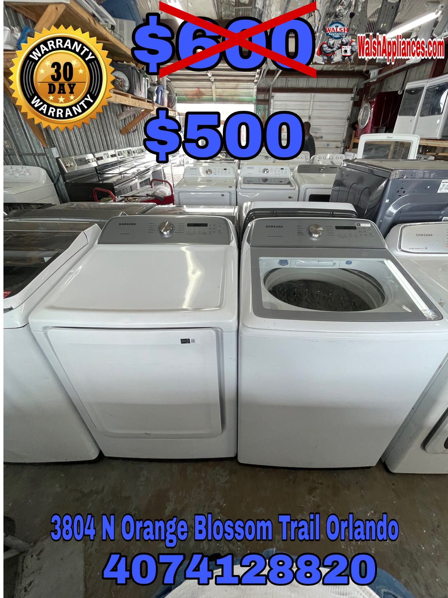 Samsung Washer And Electric Dryer Set