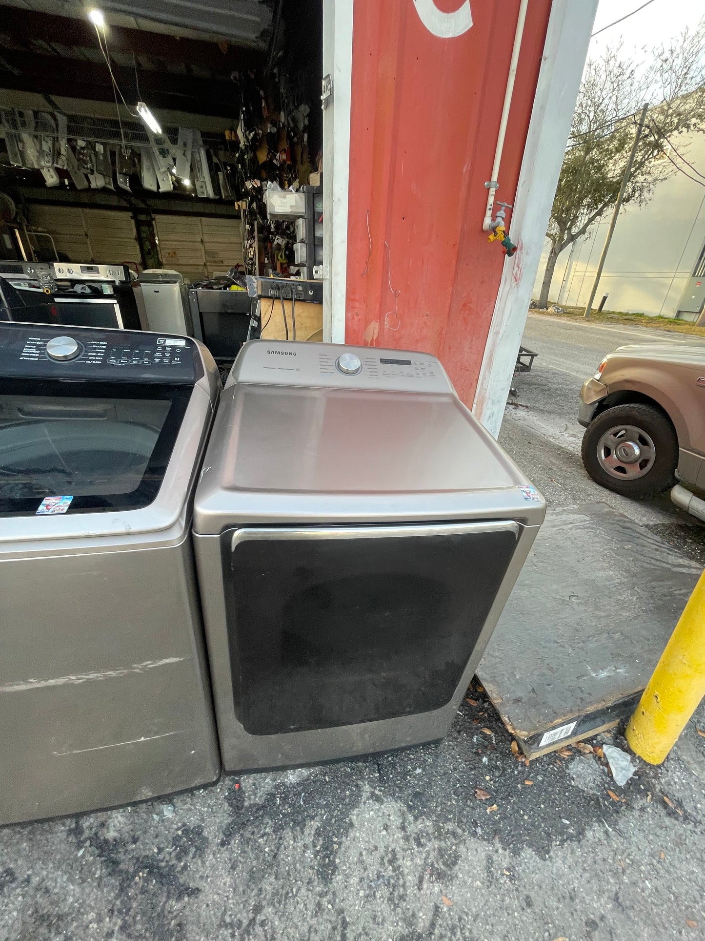 Samsung Champagne Washer and ElectricDryer