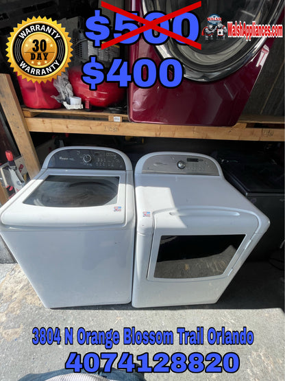 Whirlpool Washer And Electric Dryer Set