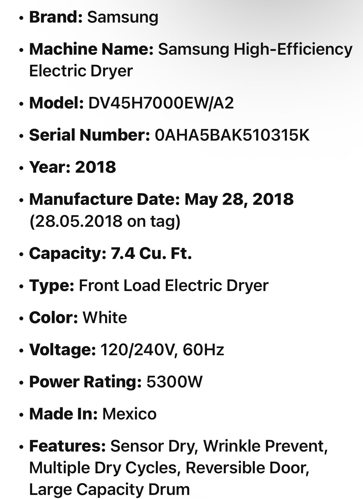 Samsung Washer And Electric Dryer AlSet
