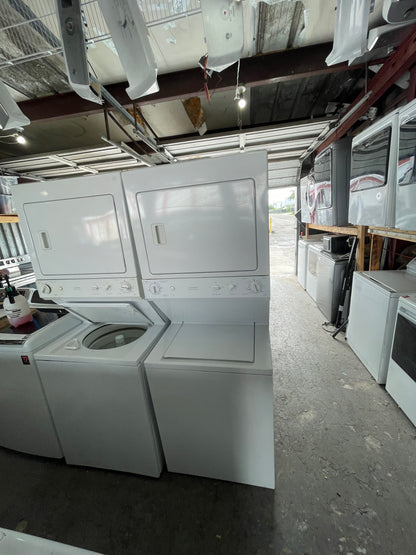 GE® 27" Unitized Spacemaker® Washer and Electric Dryer