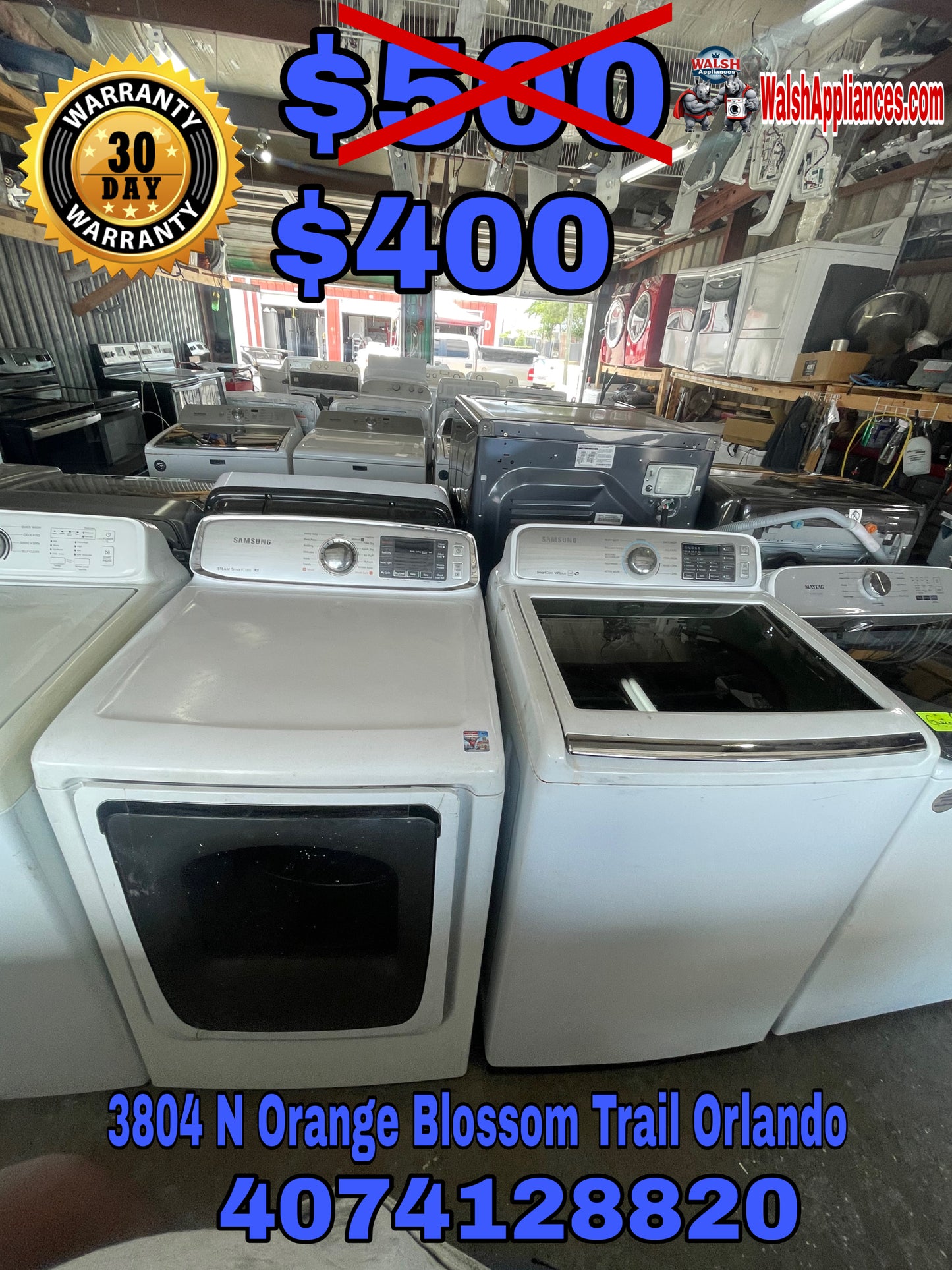 Samsung Washer And Electric Dryer Set