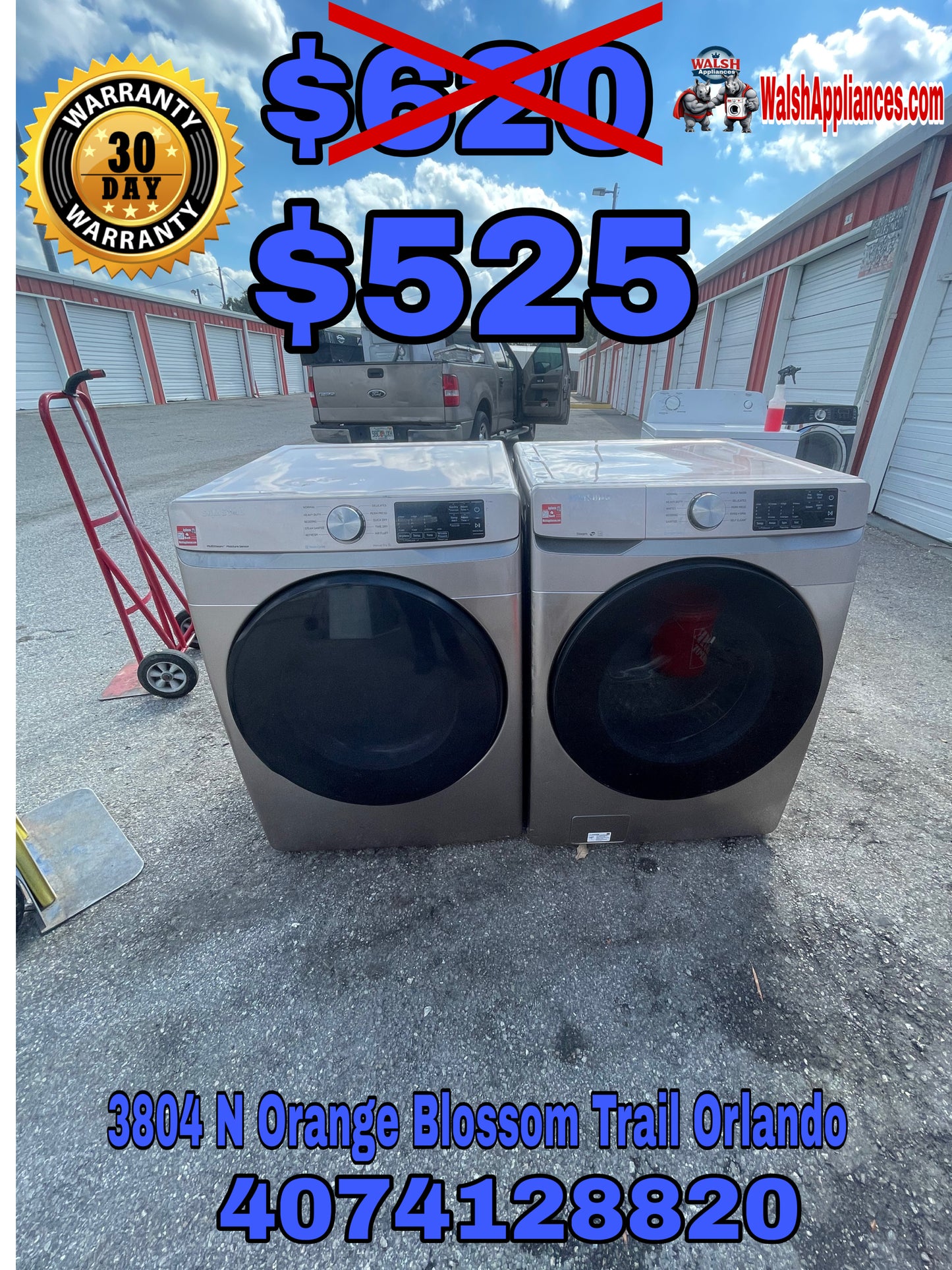 Samsung Washer And Electric Dryer Set