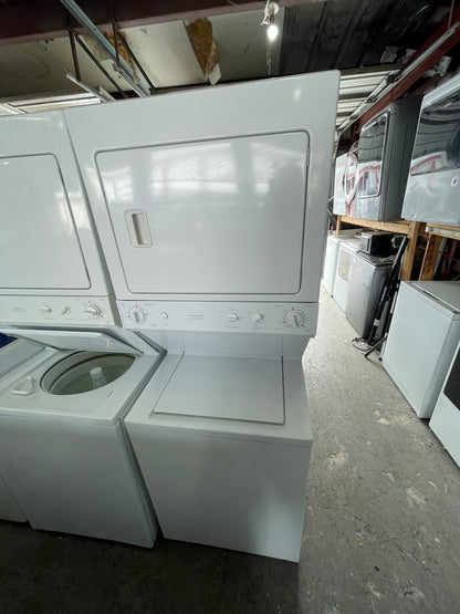 GE® 27" Unitized Spacemaker® Washer and Electric Dryer