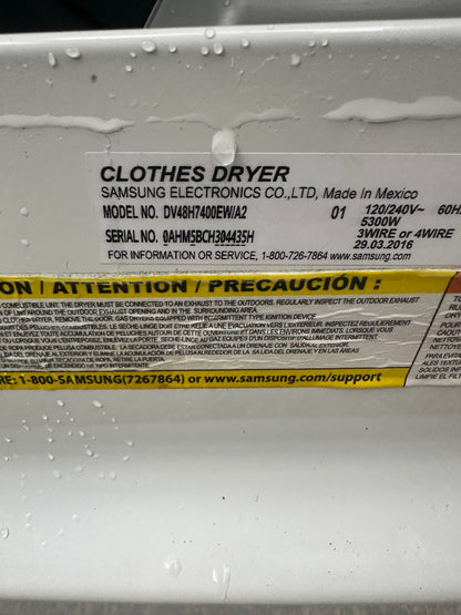 Samsung Washer And Electric Dryer Set
