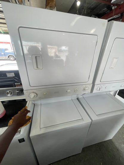 GE® 27" Unitized Spacemaker® Washer and Electric Dryer