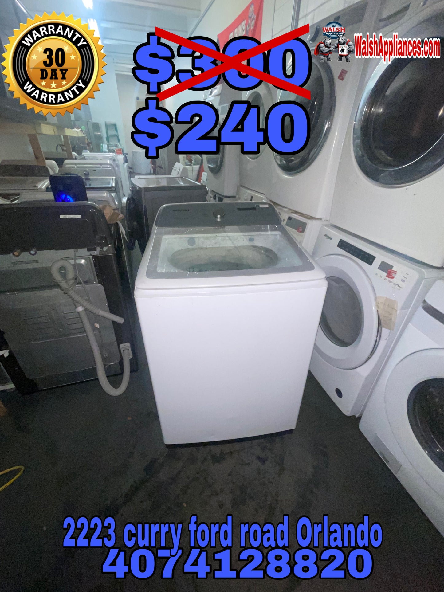 🧺 Samsung WA50R5200AW/US Top-Load Washer