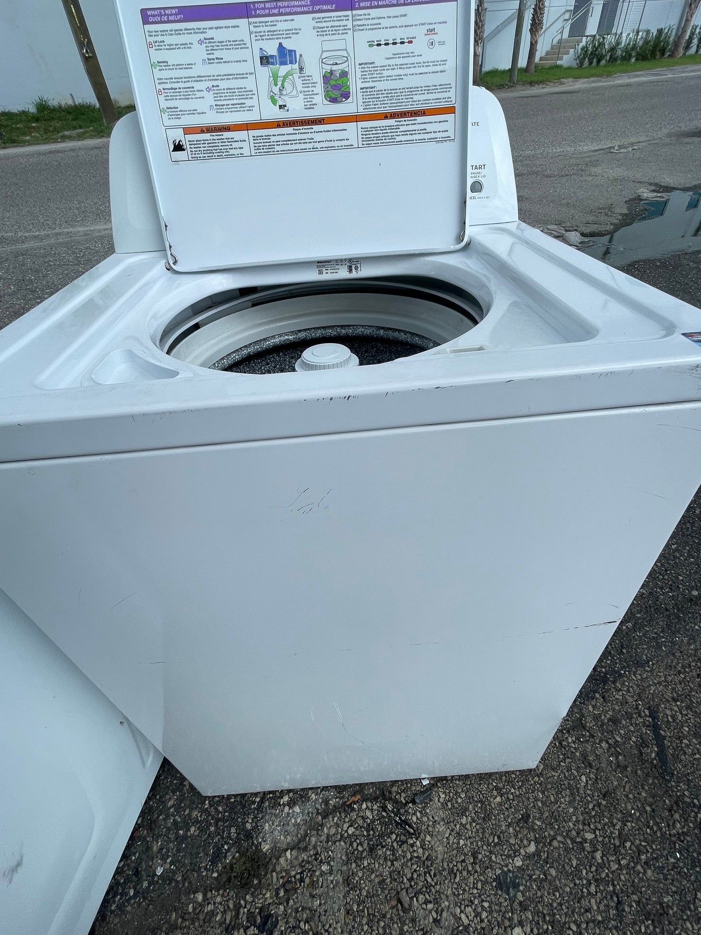 Admiral ATW4675YQ1 3.5 cu. ft. Top Load Washer with 9 Wash Cycles