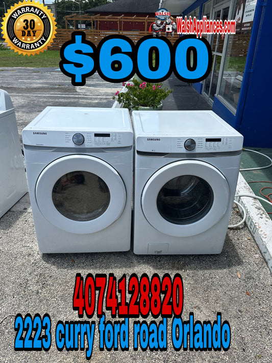 Samsung Washer And Electric Dryer Set