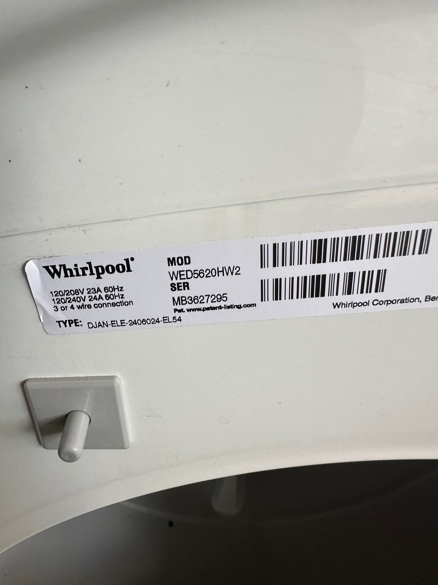 Whirlpool 7.4 cu. ft. Front Load Electric Dryer with Intuitive Touch Controls