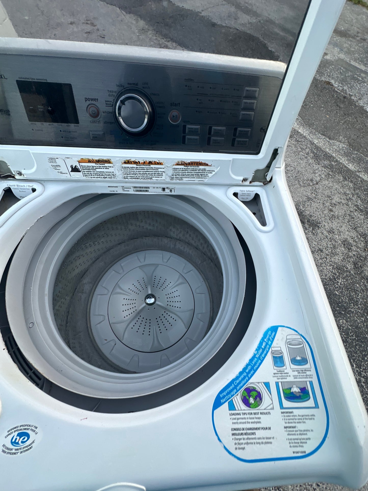 Maytag Bravos XL Top Load Washer – Model MVWB980BW0 (4.3 cu. ft.)