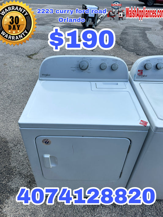 Whirlpool 7.0 cu. ft. Top Load Electric Dryer with AutoDry™ Drying System