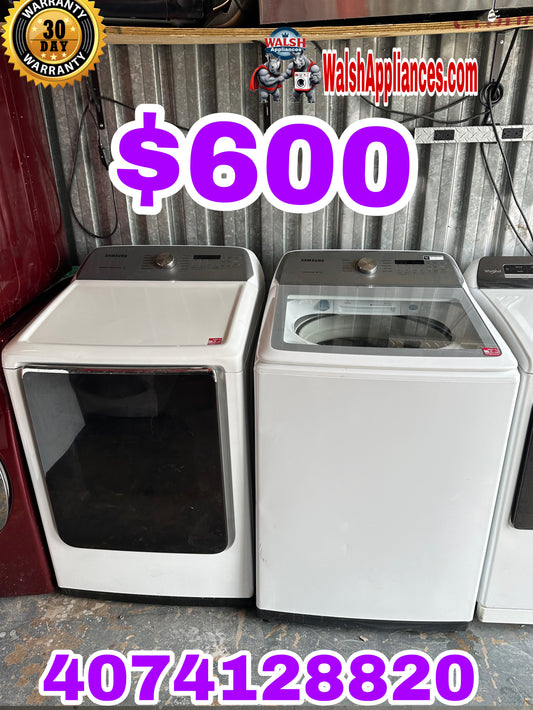 Samsung Washer And Electric Dryer Set