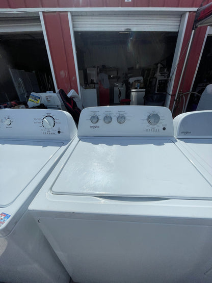 Whirlpool  WTW4855HW
28 Inch Top Load Washer with 3.8 Cu. Ft. Capacity, Water Level Selection, Two-Way Wash Action Agitator, Stainless Steel Wash Basket, Late Lid Lock, 12 Wash Cycles, Quick Wash, Soaking Cycles, and Clean Washer with Affresh® Cycle