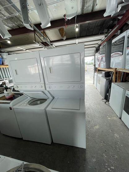 GE® 27" Unitized Spacemaker® Washer and Electric Dryer
