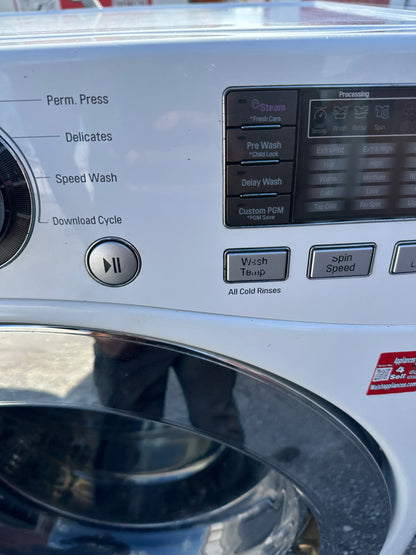 Lg Washer - White - 27 Inch 4.3 cu. ft. Front Load Washer with 7 Wash Cycles