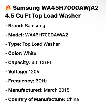 Samsung Washer And Electric Dryer Set