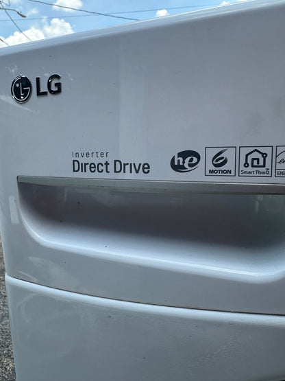 Lg Washer - White - 27 Inch Front Load Smart Washer with 4.5 cu. ft. Capacity
