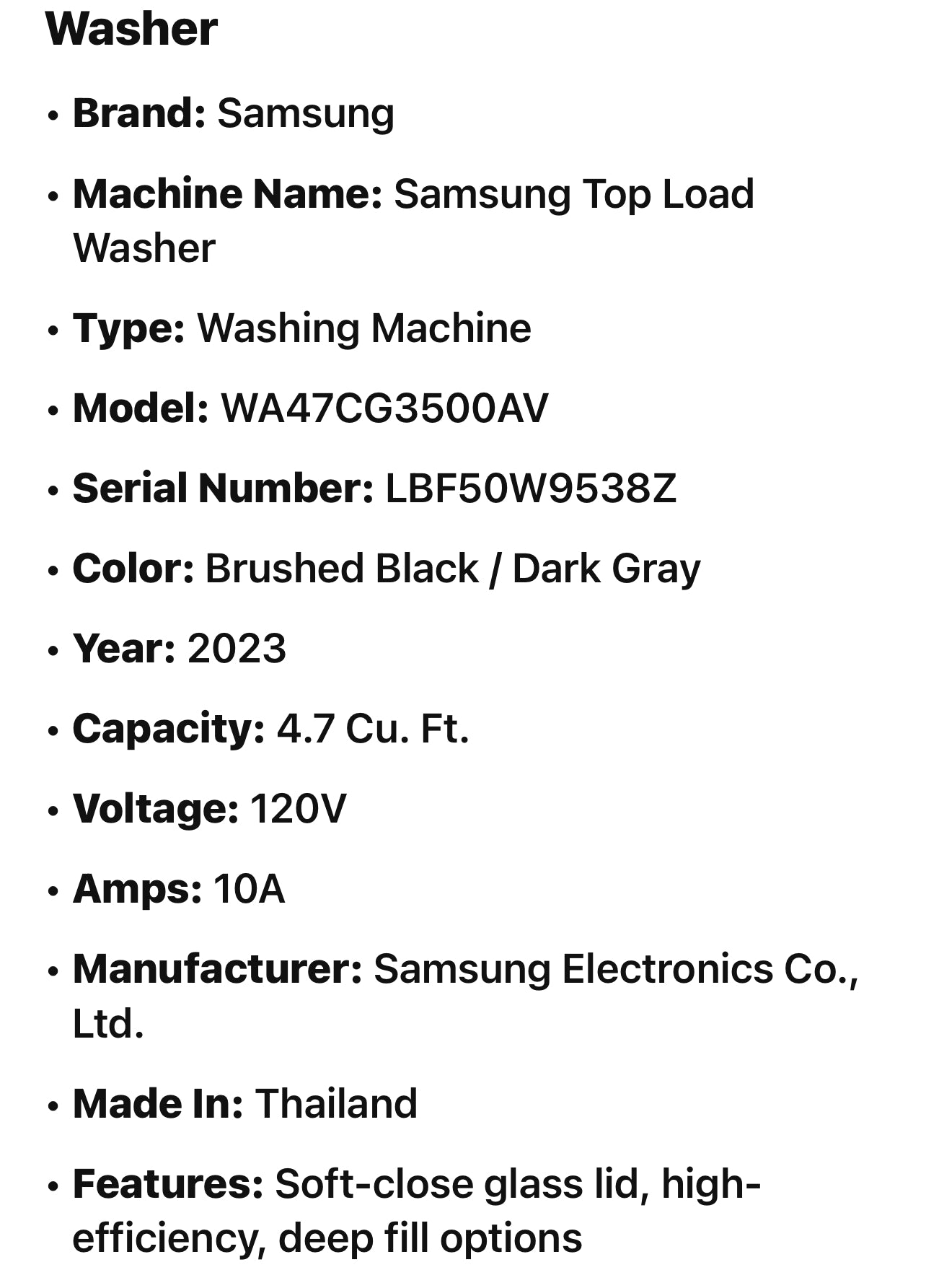 Samsung Active WaterJet High Efficiency Impeller Large ( 4.7-cu ft ) Top-Load Washer ( Brushed Black )