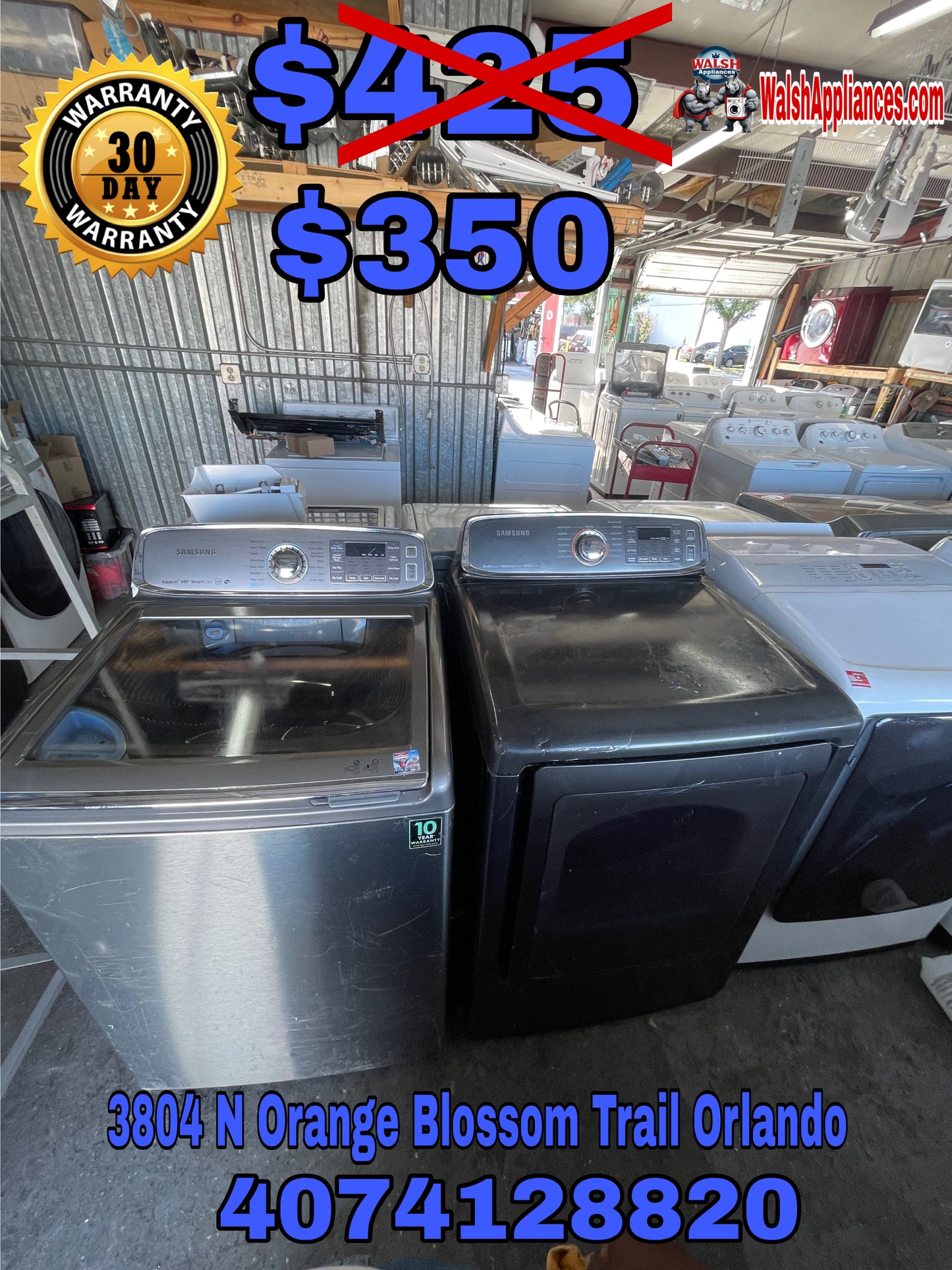 Samsung Washer And Electric Dryer Set