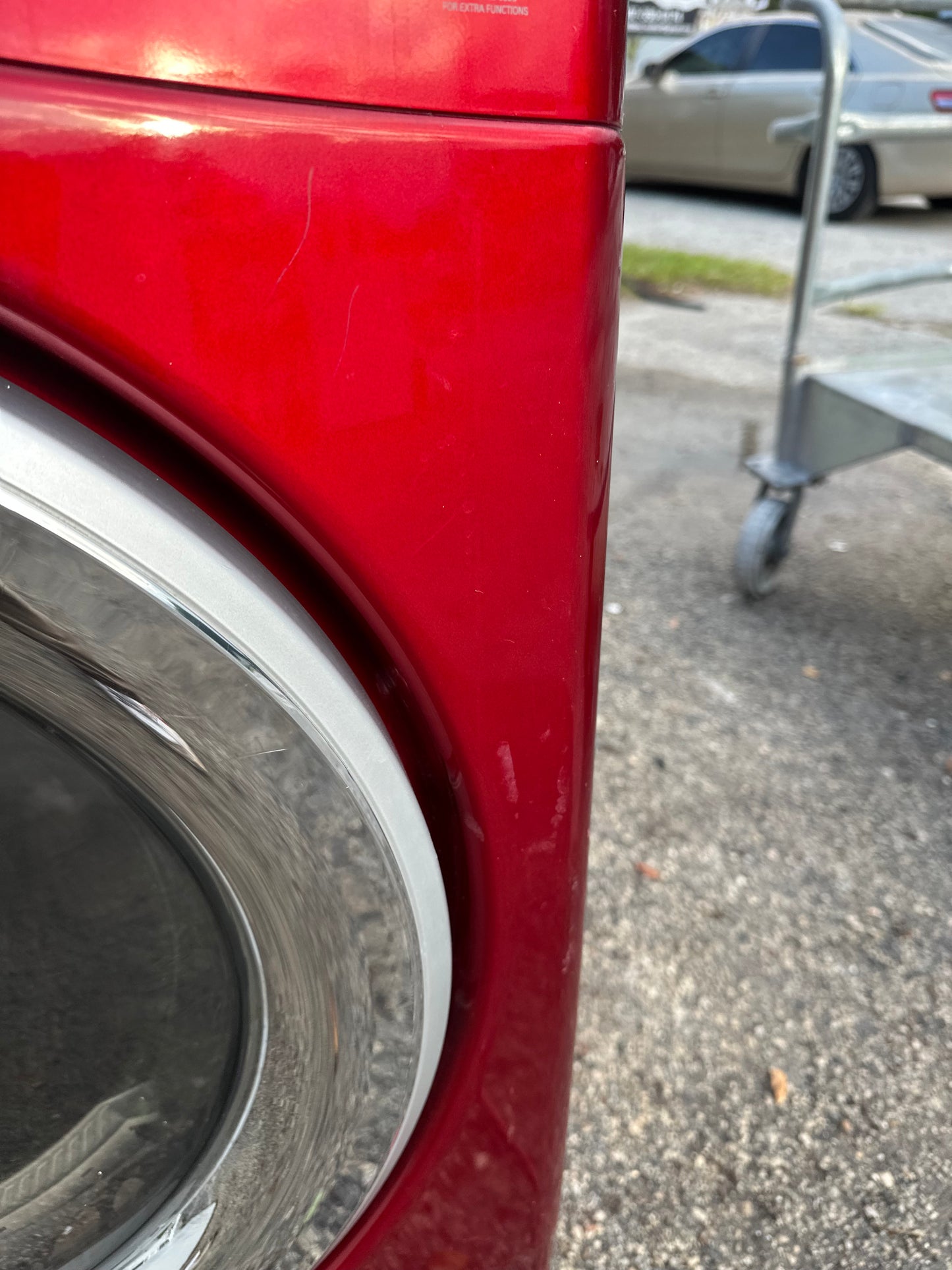 LG DLE7177RM Electric Dryer (Cherry Red)