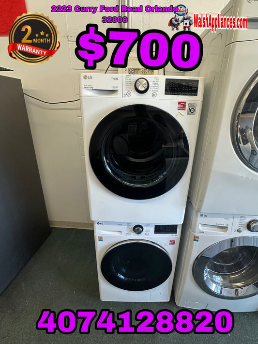 24 Inch Lg Washer And Electric Dryer Set