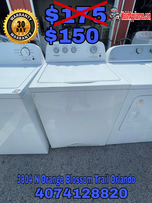 Whirlpool  WTW4855HW
28 Inch Top Load Washer with 3.8 Cu. Ft. Capacity, Water Level Selection, Two-Way Wash Action Agitator, Stainless Steel Wash Basket, Late Lid Lock, 12 Wash Cycles, Quick Wash, Soaking Cycles, and Clean Washer with Affresh® Cycle