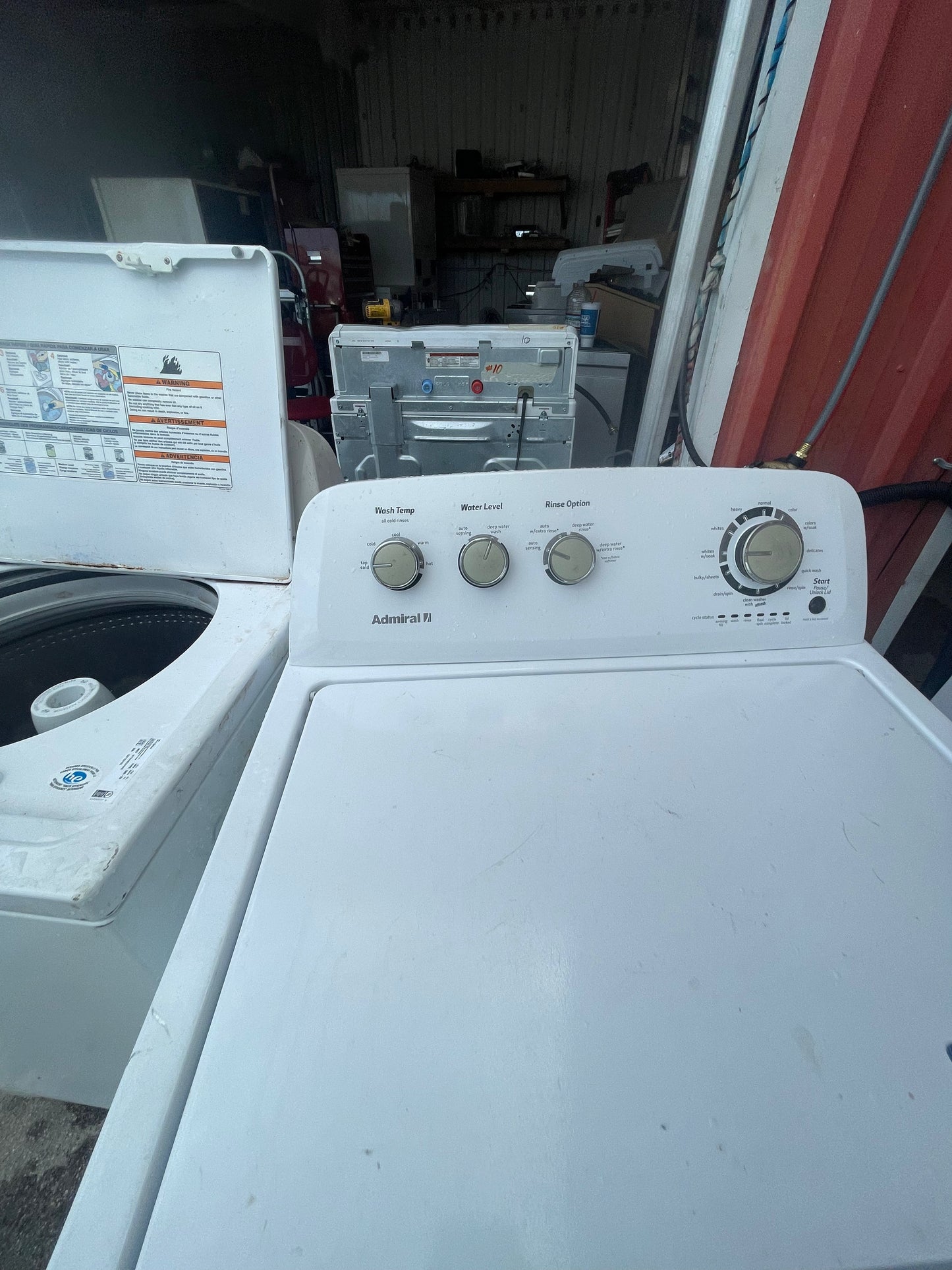 Admiral Top Load Washer