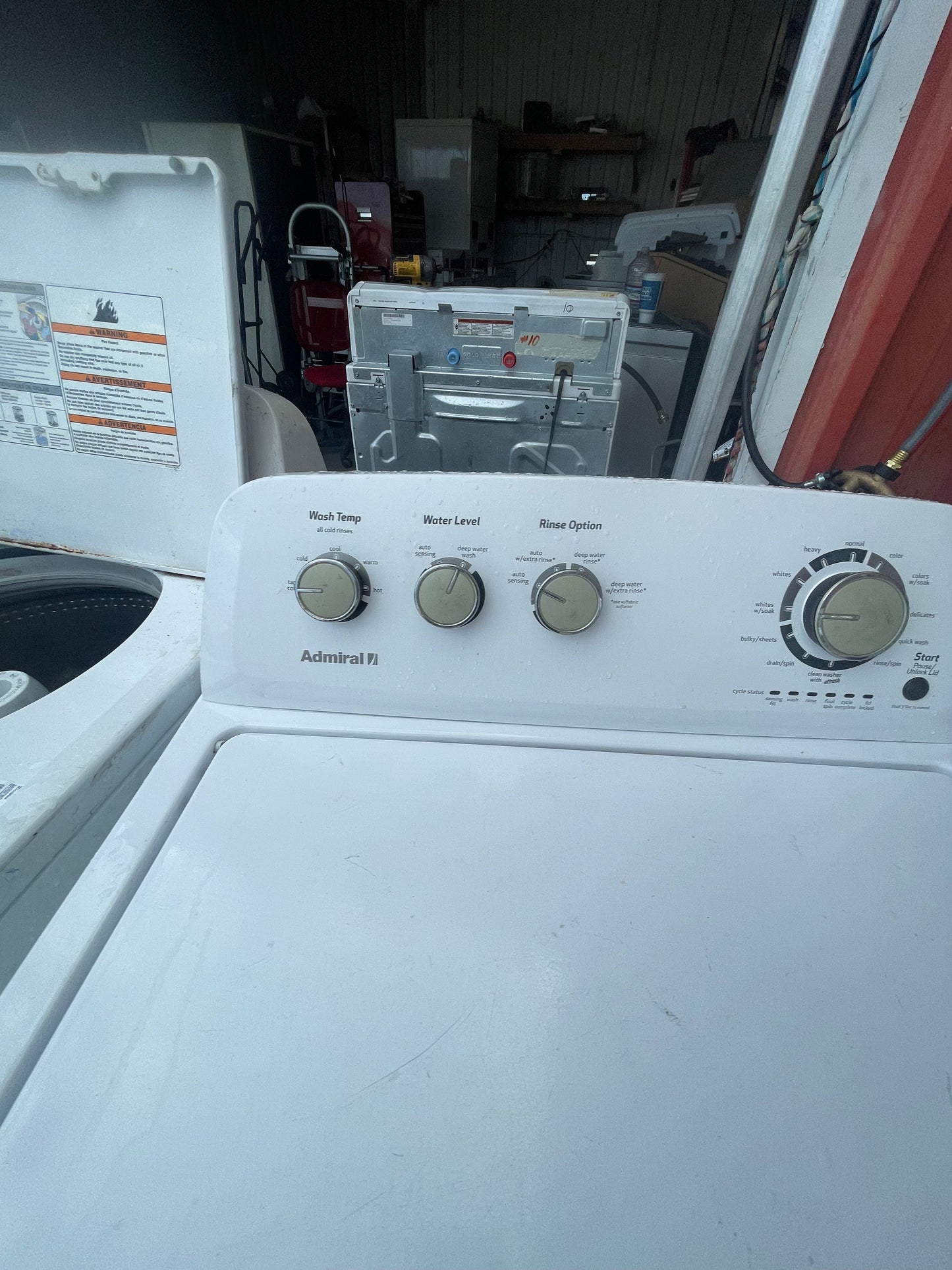 Admiral Top Load Washer